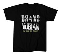 JINDIAOWENJU Brand Nubian in God We Trust Promo Hip-Hop Unisex 100% Cotton Short-Sleeve T-Shirts Black XXL