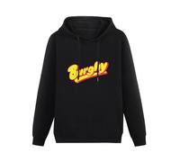 JINDIAOWENJU Burghy Italian Fast Food Years 80 Street Hoody Unisex Long Sleeve Hooded with Pocket Black S