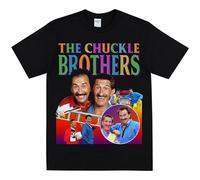 JINDIAOWENJU Chuckle Brothers Homage T Shirt Mens T-Shirts Tee Funny Tshirt VTG 90S Top XXL