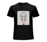 JINDIAOWENJU Die Antwoord Yolandi Visser Naked Rap Rave Hip Hop Cool Short-Sleeve T-Shirts Black XXXL