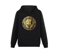 JINDIAOWENJU Japan PRO Wrestling Njpw Hoody Unisex Ptinted Hoodies Long Sleeve Men's Hooded with Pocket Black XL