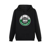 JINDIAOWENJU Lee Scratch Perry Ark Recording Studio Reggae Vinyl Records 45'S Unisex Hoody with Pocket Black XXL