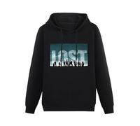 JINDIAOWENJU Lost TV Shows Television Series Hoody Unisex Ptinted Hoodies Long Sleeve Men's Hooded with Pocket Black M