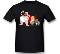 JINDIAOWENJU Men's Captain Underpants Cotton Vintage Short Sleeve T-Shirt M