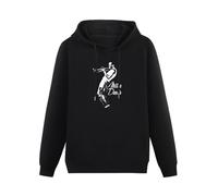 JINDIAOWENJU Miles Davis Jazz Music Fan Hoody Unisex Ptinted Hoodies Long Sleeve Men's Hooded with Pocket Black L