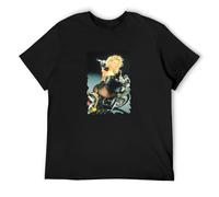 JINDIAOWENJU Pamela Anderson Barb Wire Baywatch 90S Movie Unisex 100% Cotton Short-Sleeve T-Shirts Black M