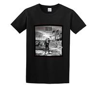 JINDIAOWENJU Rush Permanent Waves Unisex 100% Cotton Short-Sleeve T-Shirts Black L