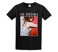 JINDIAOWENJU The Vaccines What Did You Expect from The Vaccines Unisex 100% Cotton Short-Sleeve T-Shirts Black XL