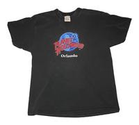 JINDIAOWENJU VTG Planet Hollywood Orlando Faded 90S Men T-Shirt Black L