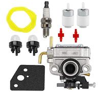 Jinerdony 753-08323 Carburatore con 753-08319 Primer Bulb AC04122 Kit linea carburante per Troy-Bilt TB685EC TB635EC TB6044XP 685EC 635EC 6044XP MTD AC8 TEC Trimmer