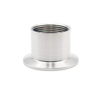 JINFEUGE 1 Pezzo Adattatore Filettato Femmina in Acciaio Inox 304 Raccordi per Tubi Sanitari con Ghiera in Acciaio Inox Adattatore Tri Clamp 1/2" Dn15 Dn20 Dn25 Dn32 Dn40/ Color/Dn32 Ferrule50.5Mm