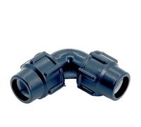 JINFEUGE 1 Raccordo a Gomito Rapido in Plastica Pe, Tappo Blu, Giunto Rapido 16 Mm, 20 Mm, 25 Mm, 32 Mm, 40 Mm, 50 Mm, 63 Mm, per Irrigazicon Acqua Di Rubinetto/Black/32Mm