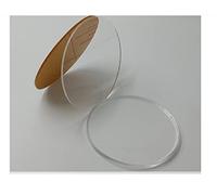 JINFEUGE Basi Rotonde in Plastica per Miniature da Gioco in Acrilico Trasparente da 25 Mm a 200 Mm per Supporto per Figure da Wargame/70Mm 10Pcs