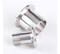 JINFEUGE Dn8 Dn15 Dn20 Dn25 Dn32 Bsp in Acciaio Inox Sanitario Ss304 1 Pz. Adattatore per Tubo Filettato Maschio Tri Clamp 1/2" 3/4" 1" 1-1/4"/ Color/Dn10 * Ferrule 50.5