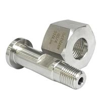 JINFEUGE Raccordo per Tubo in Acciaio Inossidabile Sus316L da 3/4 Bspp Femmina Destrorso a 1/4" Npt Maschio o 1/4" 1/2" Tubo a Saldatura Automatica, Valvola per Bombola Del Gas/Color/G3 4Rhf To 1L4 N