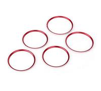 JINFOLI 5 pezzi auto-styling AC presa anello decorazione aria condizionata bocchette adesivi copertura, for Mercedes-Benz, AB CLA GLA classe Copertura per bocchetta di uscita dell'aria(Rot)