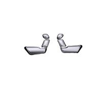 JINFOLI Adesivo del pulsante di regolazione for gli interni di Gla/cla/classe e/glk/ml/gl/a/classe b Adesivo decorativo per interruttore sedile auto