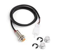 JINFOLI Contagiri for motocicletta da 12 V, retroilluminazione LCD, tachimetro digitale, misuratore di temperatura e carburante, indicatore di livello for motocicletta, for Harley, Tachimetro per moto