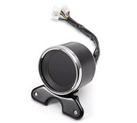 JINFOLI Contagiri universale for motociclette da 12 V, retroilluminato, LCD digitale, tachimetro, misuratore di temperatura e carburante, indicatore di livello della motocicletta Tachimetro per moto