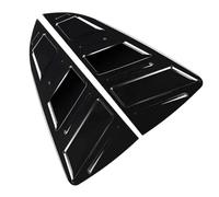 JINFOLI Coppia di coperture for lunotto posteriore, for Polo, Mk5 6r 6c 2011-2018, persiana for finestrino laterale Copertura per bocchetta di ventilazione sul tetto dell'auto(Glossy Black)