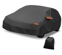 JINFOLI Copriauto, for Genesis, G70 Hatchback 210D-PU completo for esterni for tutte le stagioni con porta, for cerniera Telo copriauto