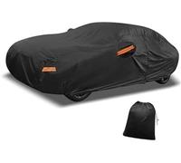 JINFOLI Copriauto, for Genesis, G90 Sedan 210D-PU completo for esterni for tutte le stagioni con porta, for cerniera Telo copriauto