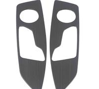 JINFOLI For 18 Q5l, adesivo decorativo for pannello interno in titanio spazzolato nero di regolazione Adesivo decorativo per interruttore sedile auto