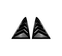 JINFOLI For Fiesta, 2018-2021 ABS, finestrino posteriore in fibra di carbonio, spoiler a triangolo, finitura a feritoia Copertura per bocchetta di ventilazione sul tetto dell'auto(Schwarz)