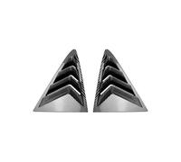 JINFOLI For Fiesta, 2018-2021 ABS, finestrino posteriore in fibra di carbonio, spoiler a triangolo, finitura a feritoia Copertura per bocchetta di ventilazione sul tetto dell'auto(Carbon Fiber)