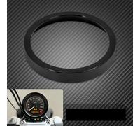 JINFOLI Moto Nero/Cromato Tachimetro Trim Lunetta Burst Copertura In Alluminio, for Harley, Sportster XL 883 1200 Dyna Softail Touring Trike Anello di rivestimento del tachimetro(G Trim cover)