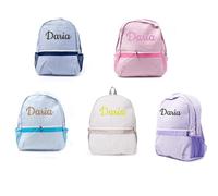 JinFu dian Zaino per scuola personalizzato con ricamo con nome, zaini per bambini per ragazze 2-4, borsa personalizzata per ragazzi ragazze, Molteplici, 50x35x30cm, Personalizzabile