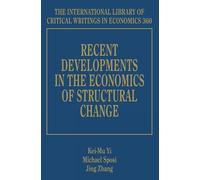 Jing Zhang Recent Developments in the Economics of Structural (Copertina rigida)