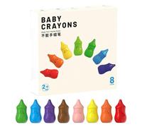 JINGAN Pastelli con impugnatura a palma, pastelli lavabili per bambini piccoli | Pastelli da colorare con impugnatura a palma per bambini piccoli - Pittura a cera a forma di bottiglia per una facile