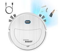JINGAN Robot aspirapolvere automatico, robot spazzante e lavapavimenti - Aspirapolvere robot automatico spazzante - Aspiratore dal design senza spazzole per pulire, aspirare, spazzare