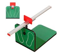 JINGAN Scatola per test Sit and Reach | Tester di flessibilità portatile con barra di sollevamento regolabile e scala in lega di alluminio