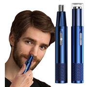 Jingan - Tagliacapelli per orecchie da uomo, per sopracciglia, tagliacapelli, 2 in 1, per viso, barba, piedi, capelli mani, tagliacapelli naso facile da pulire