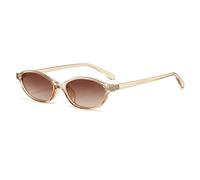 JINGBDO Occhiali da Sole per Donna Retro Oval Marco Gafas De sol Personalizadas De Moda Pequeño Marco Gafas De sol Punk Ojos De Gato Parasol Gafas De Protección Solar-Tyj63-5