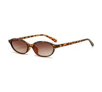 JINGBDO Occhiali da Sole per Donna Retro Oval Marco Gafas De sol Personalizadas De Moda Pequeño Marco Gafas De sol Punk Ojos De Gato Parasol Gafas De Protección Solar-Tyj63-7
