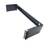 Jingchengmei 2U 19 "pieghevole incernierato montaggio a parete Patch Panel Bracket- 6" Deep Rack orizzontale per 19" apparecchiature di rete (JCM-HWMB2U)