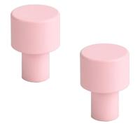 JINGCHI Maniglie for cassetti rosa, 2 pezzi, maniglie for mobili da cucina, pomelli solidi for mobili da camera da letto, in lega di alluminio(Single hole B)
