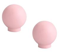 JINGCHI Maniglie for cassetti rosa, 2 pezzi, maniglie for mobili da cucina, pomelli solidi for mobili da camera da letto, in lega di alluminio(Single hole A)