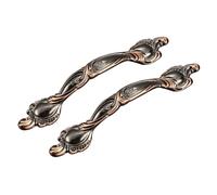 JINGCHI Maniglie for mobili in stile retrò, 2 pezzi, maniglie for mobili da cucina, pomelli for cassetti in lega di zinco, maniglie decorative for ante di mobili.(Hole distance 128mm)