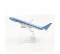 JINGDEE Aereo in scala da esposizione Modello di aereo in lega da 16 cm in scala 1/400 for B737 della compagnia aerea presidenziale indonesiana Adatto per fare regali