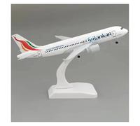 JINGDEE Aereo in Scala da Esposizione Modello di Simulazione di Aereo in Lega di Metallo Airbus A320 Sri Lankan Airlines da 20 cm, Scala 1:400, Regalo for Le Vacanze Adatto per Fare Regali