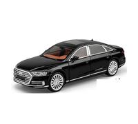 JINGDEE Modello di auto decorativa 1:24 for A8 Diecast in lega di metallo, modello di auto da collezione, decorazione for la festa di Capodanno perfetto per fare un regalo(Black)