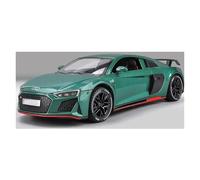 JINGDEE Modello di auto decorativa 1:24 for R8 V10 Plus Sport Car Diecast Modello in lega di metallo da esposizione Regalo for feste di Natale perfetto per fare un regalo(Green)