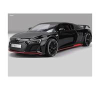 JINGDEE Modello di auto decorativa 1:24 for R8 V10 Plus Sport Car Diecast Modello in lega di metallo da esposizione Regalo for feste di Natale perfetto per fare un regalo(Black)