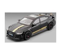 JINGDEE Modello di auto decorativa 1:32 for RS7 Sport Car Diecast in lega di metallo, modello da collezione, decorazione in stile moderno perfetto per fare un regalo(No box Black)