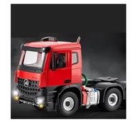 JINGDEE Modello di auto decorativa Modello di auto da collezione in lega di metallo pressofuso for Actros Atania, modello di auto da regalo artigianale, scala 1:24 perfetto per fare un regalo(Red)
