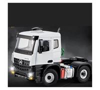 JINGDEE Modello di auto decorativa Modello di auto da collezione in lega di metallo pressofuso for Actros Atania, modello di auto da regalo artigianale, scala 1:24 perfetto per fare un regalo(White)